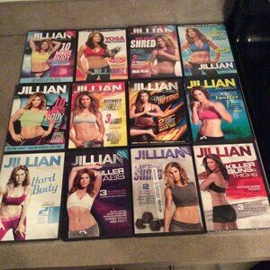 Jillian Michaels Workout Home DVDs Lot of 12 DVDS